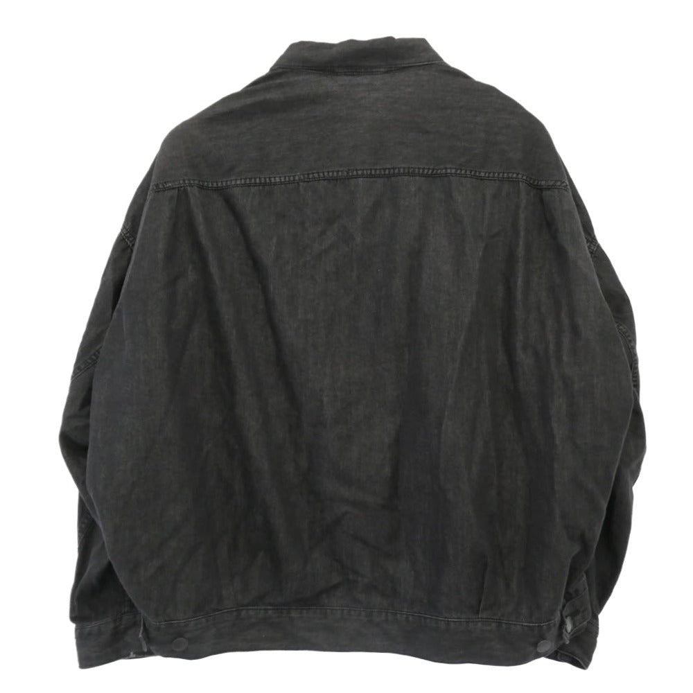 インストルメンタル I12BL001 in・stru(men-tal). インストルメンタル Cotton Tencel Denim Jacket コットン テンセル デニムジャケット ブラック系 44【美品】【中古】