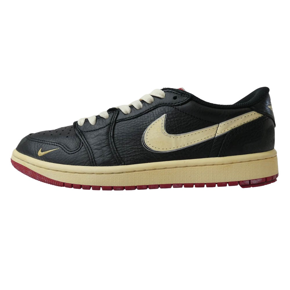 NIKE AIR JORDAN ナイキ ジョーダン IB8958-001 Nigel Sylvester ナイジェルシルベスター Air Jordan 1 Retro Low OG AJ1 Better With Time エアジョーダン レトロ ロー スニーカー ブラック系 クリーム系 26.5cm【中古】