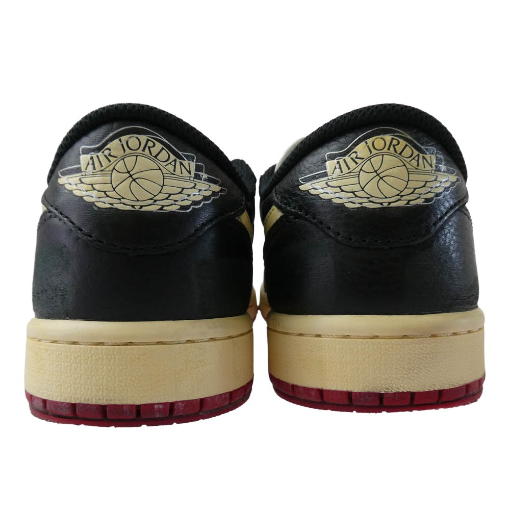 NIKE AIR JORDAN ナイキ ジョーダン IB8958-001 Nigel Sylvester ナイジェルシルベスター Air Jordan 1 Retro Low OG AJ1 Better With Time エアジョーダン レトロ ロー スニーカー ブラック系 クリーム系 26.5cm【中古】