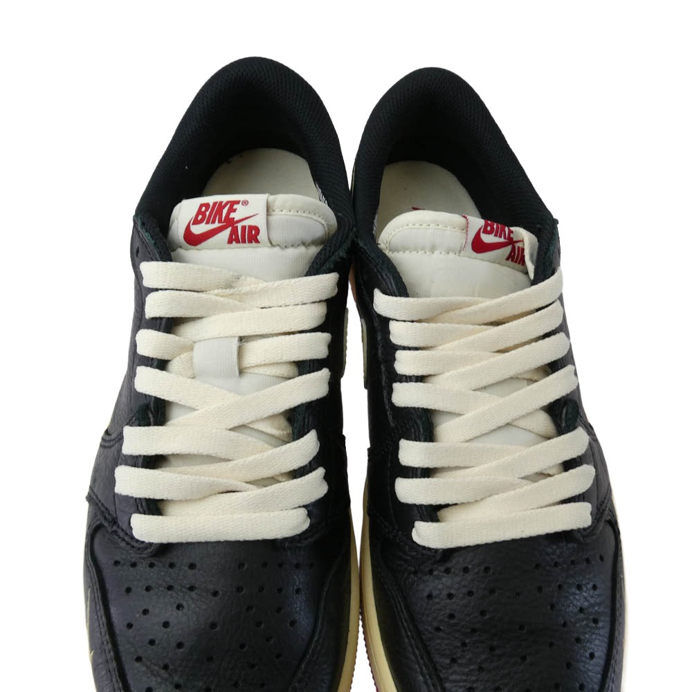 NIKE AIR JORDAN ナイキ ジョーダン IB8958-001 Nigel Sylvester ナイジェルシルベスター Air Jordan 1 Retro Low OG AJ1 Better With Time エアジョーダン レトロ ロー スニーカー ブラック系 クリーム系 26.5cm【中古】