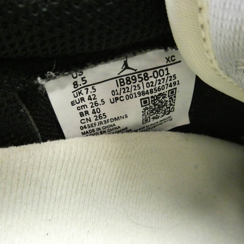 NIKE AIR JORDAN ナイキ ジョーダン IB8958-001 Nigel Sylvester ナイジェルシルベスター Air Jordan 1 Retro Low OG AJ1 Better With Time エアジョーダン レトロ ロー スニーカー ブラック系 クリーム系 26.5cm【中古】