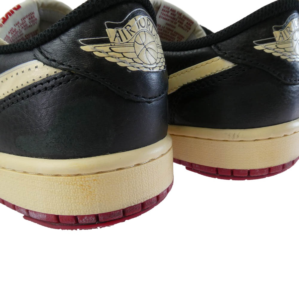 NIKE AIR JORDAN ナイキ ジョーダン IB8958-001 Nigel Sylvester ナイジェルシルベスター Air Jordan 1 Retro Low OG AJ1 Better With Time エアジョーダン レトロ ロー スニーカー ブラック系 クリーム系 26.5cm【中古】