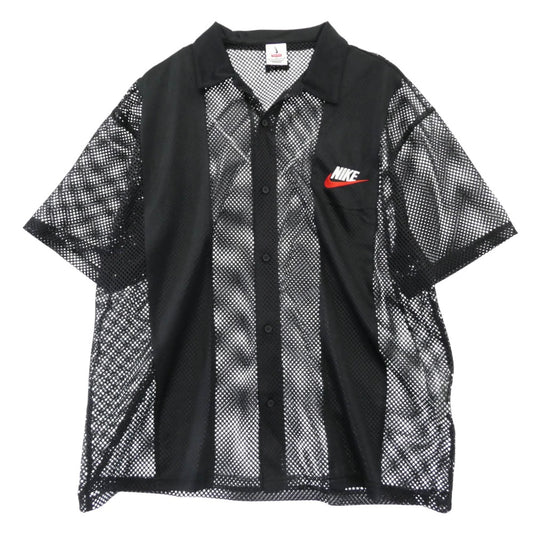 Supreme シュプリーム 24SS FQ0346-010 Mesh S/S Shirt メッシュ 半袖 シャツ ブラック系 L【中古】