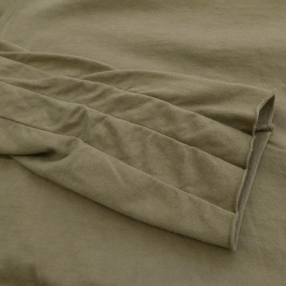 Rick Owens リックオウエンス DRKSHDW ダークシャドウ 23AW DS02C5212-RN Scarification long-sleeved T-shirt スカーフィケーション 長袖 Tシャツ カットソー カーキ系 M【中古】