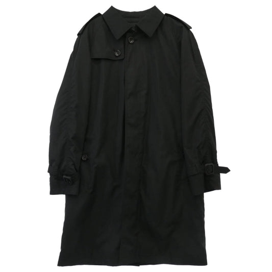 BURBERRY LONDON バーバリー ロンドン A1A51-396-09 着脱式キルティングライナー付き 撥水加工 裏地ノバチェック シングル トレンチコート ブラック系 L【中古】