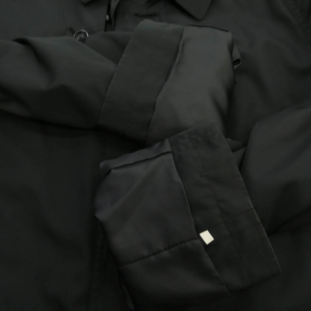 BURBERRY LONDON バーバリー ロンドン A1A51-396-09 着脱式キルティングライナー付き 撥水加工 裏地ノバチェック シングル トレンチコート ブラック系 L【中古】