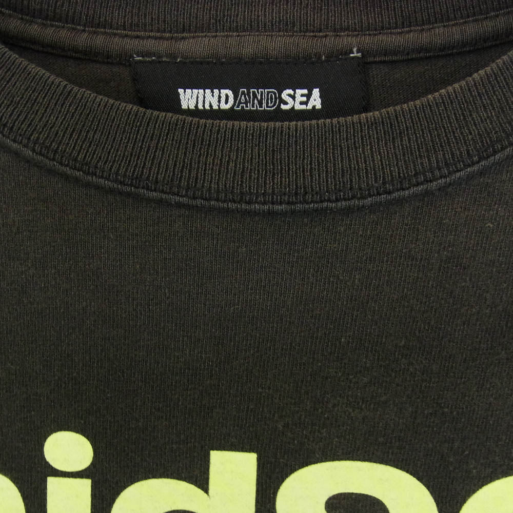WIND AND SEA ウィンダンシー 20AW PWM mid90s フロントプリント 長袖カットソー ブラック系 XL【中古】
