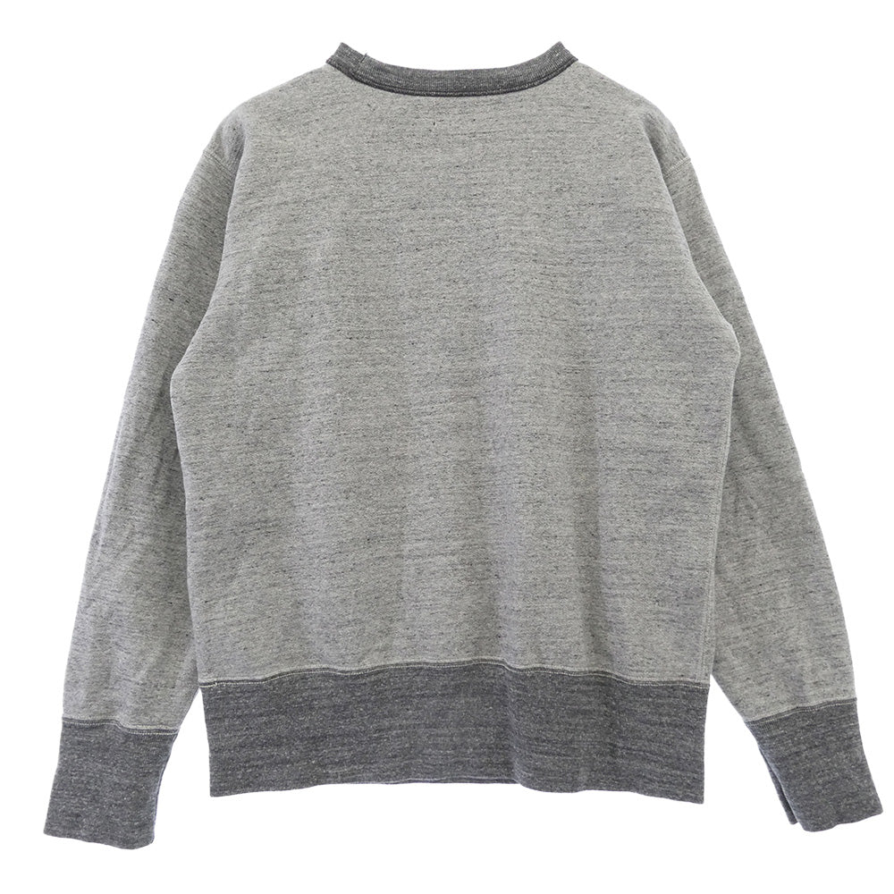 FREEWHEELERS フリーホイーラーズ 2434006 BRUCE'S TIRES CREW NECKED SWEAT SHIRT ブルースタイヤ クルーネック スウェット シャツ グレー系 マルチカラー系 40【極上美品】【中古】