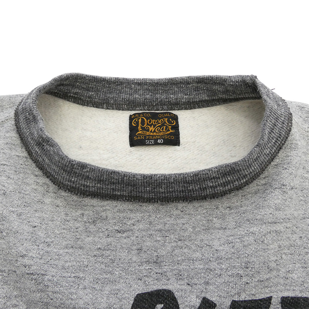 FREEWHEELERS フリーホイーラーズ 2434006 BRUCE'S TIRES CREW NECKED SWEAT SHIRT ブルースタイヤ クルーネック スウェット シャツ グレー系 マルチカラー系 40【極上美品】【中古】