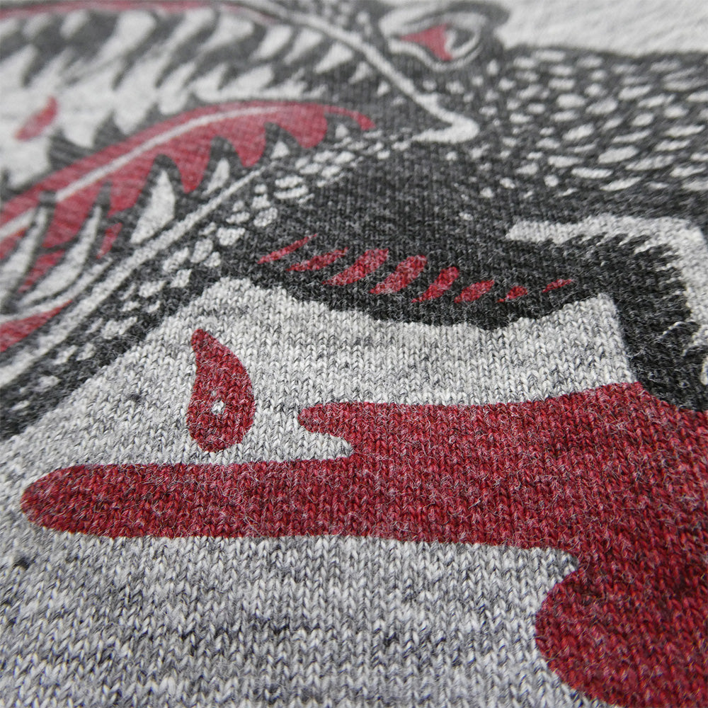 FREEWHEELERS フリーホイーラーズ 2434006 BRUCE'S TIRES CREW NECKED SWEAT SHIRT ブルースタイヤ クルーネック スウェット シャツ グレー系 マルチカラー系 40【極上美品】【中古】