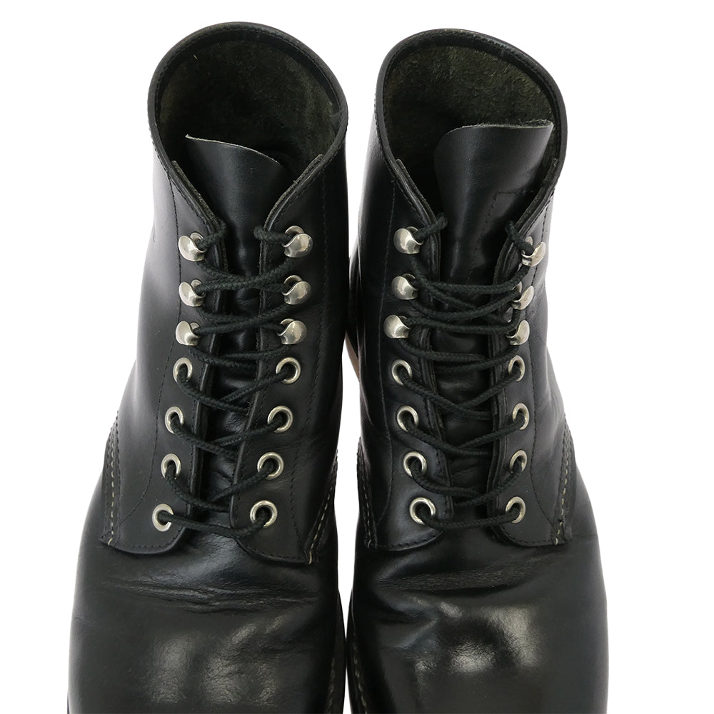 RED WING レッドウィング 8165 USA製 2010年製 CLASSIC ROUND 6INCH クラシック ラウンド レザー ブーツ ブラック系 8.5【中古】