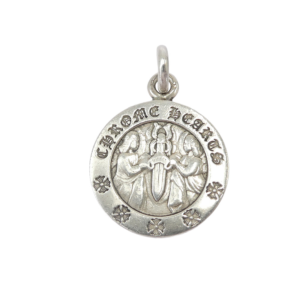 CHROME HEARTS クロムハーツ（原本無） CHRM ANGL MDL V2 エンジェルメダル チャーム V2 ペンダントトップ シルバー系【中古】