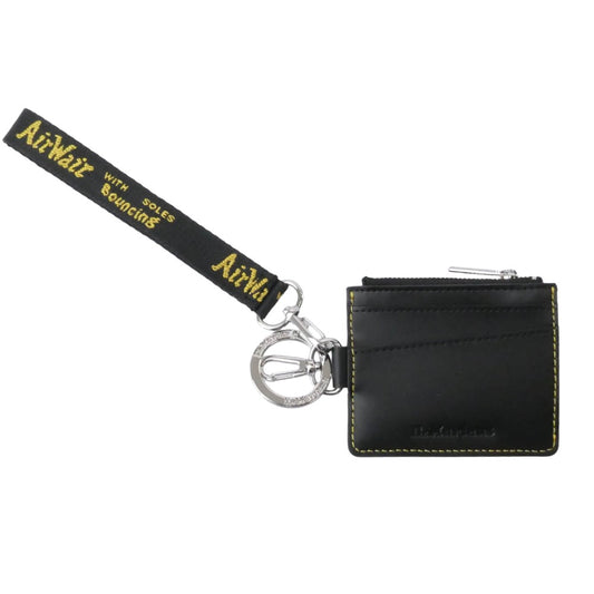 Dr.Martens ドクターマーチン 41429001 カードホルダー カードケース ストラップ付 ブラック系【極上美品】【中古】