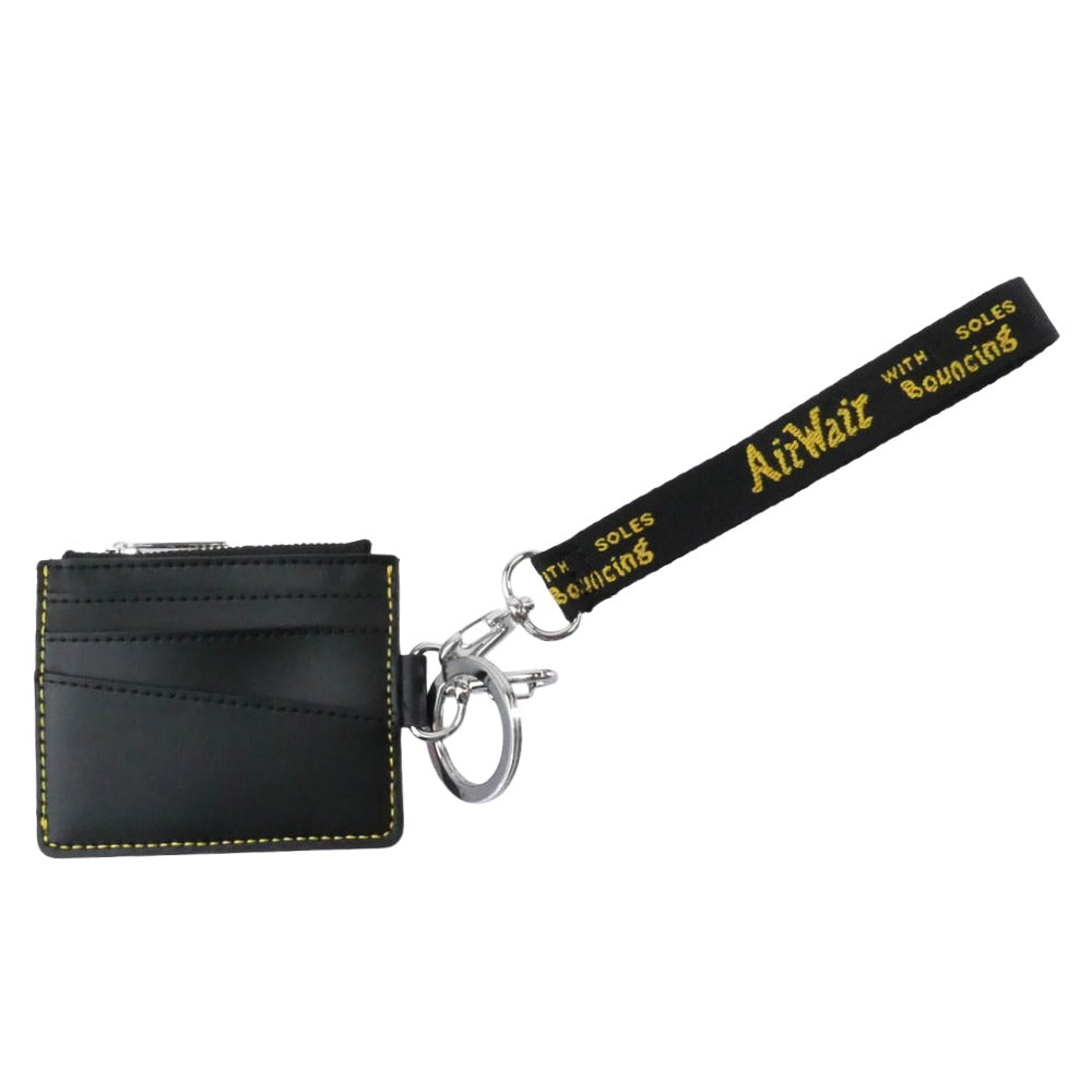 Dr.Martens ドクターマーチン 41429001 カードホルダー カードケース ストラップ付 ブラック系【極上美品】【中古】