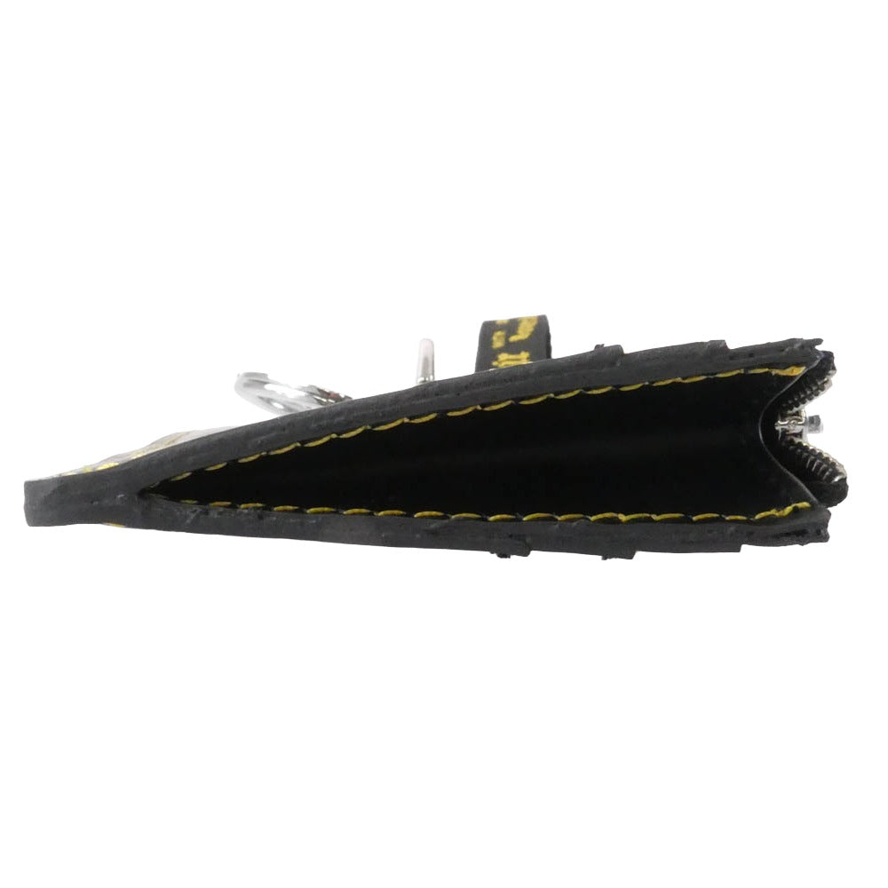 Dr.Martens ドクターマーチン 41429001 カードホルダー カードケース ストラップ付 ブラック系【極上美品】【中古】