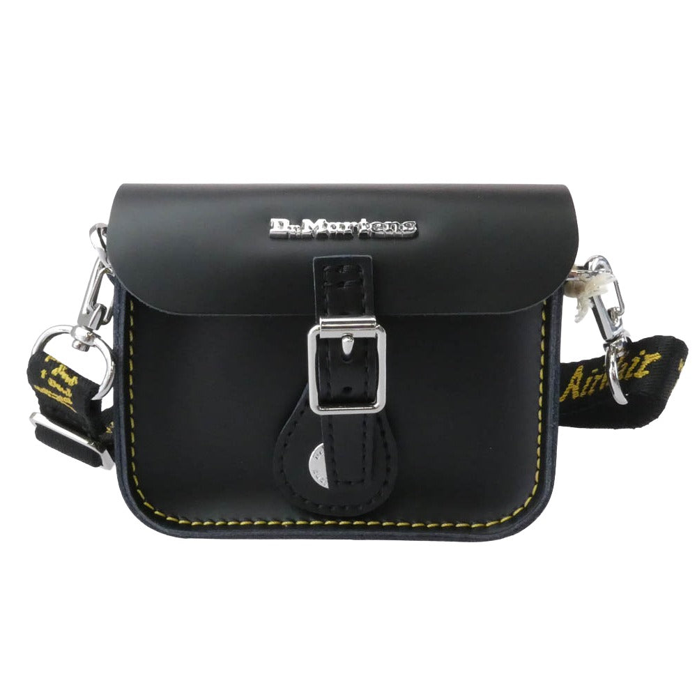 Dr.Martens ドクターマーチン AD105001 5inch SATCHEL BAG 5インチ サッチェル バッグ ブラック系 シルバー系【極上美品】【中古】
