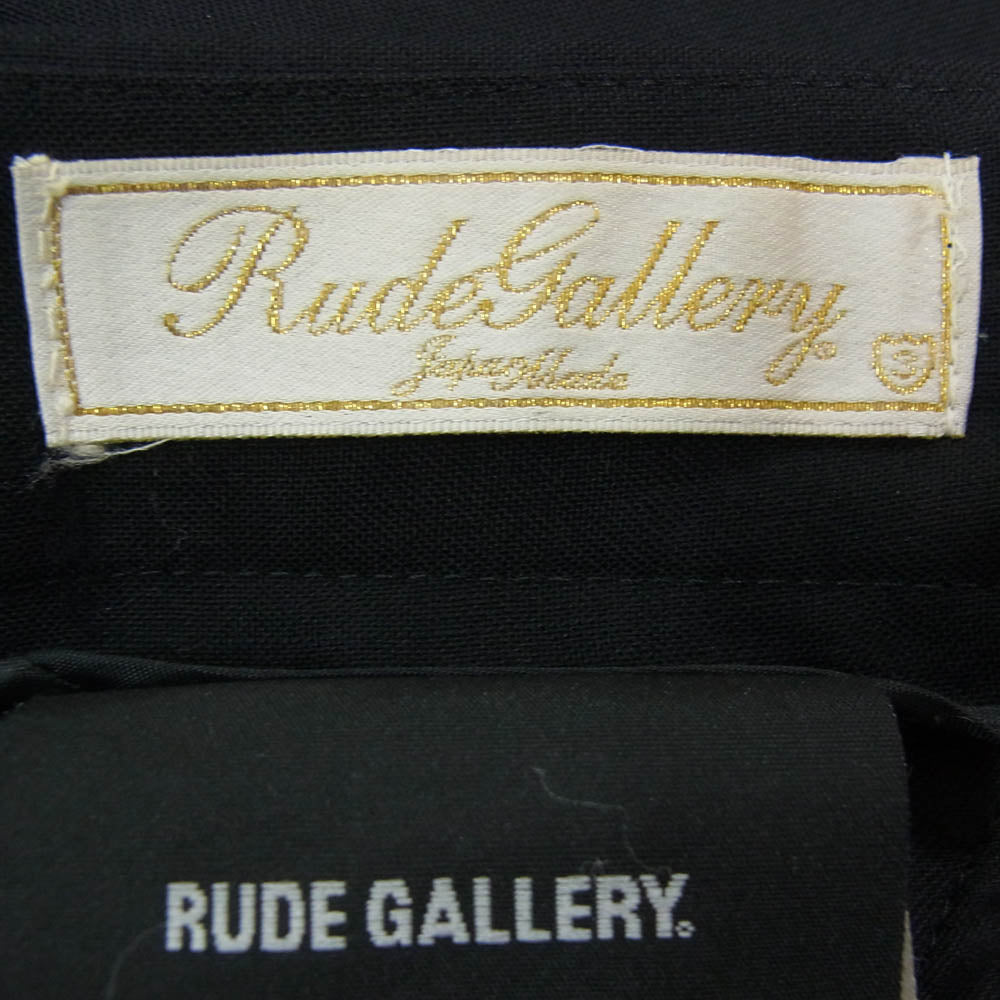 RUDE GALLERY ルードギャラリー ウール スラックス パンツ ブラック系 3【中古】