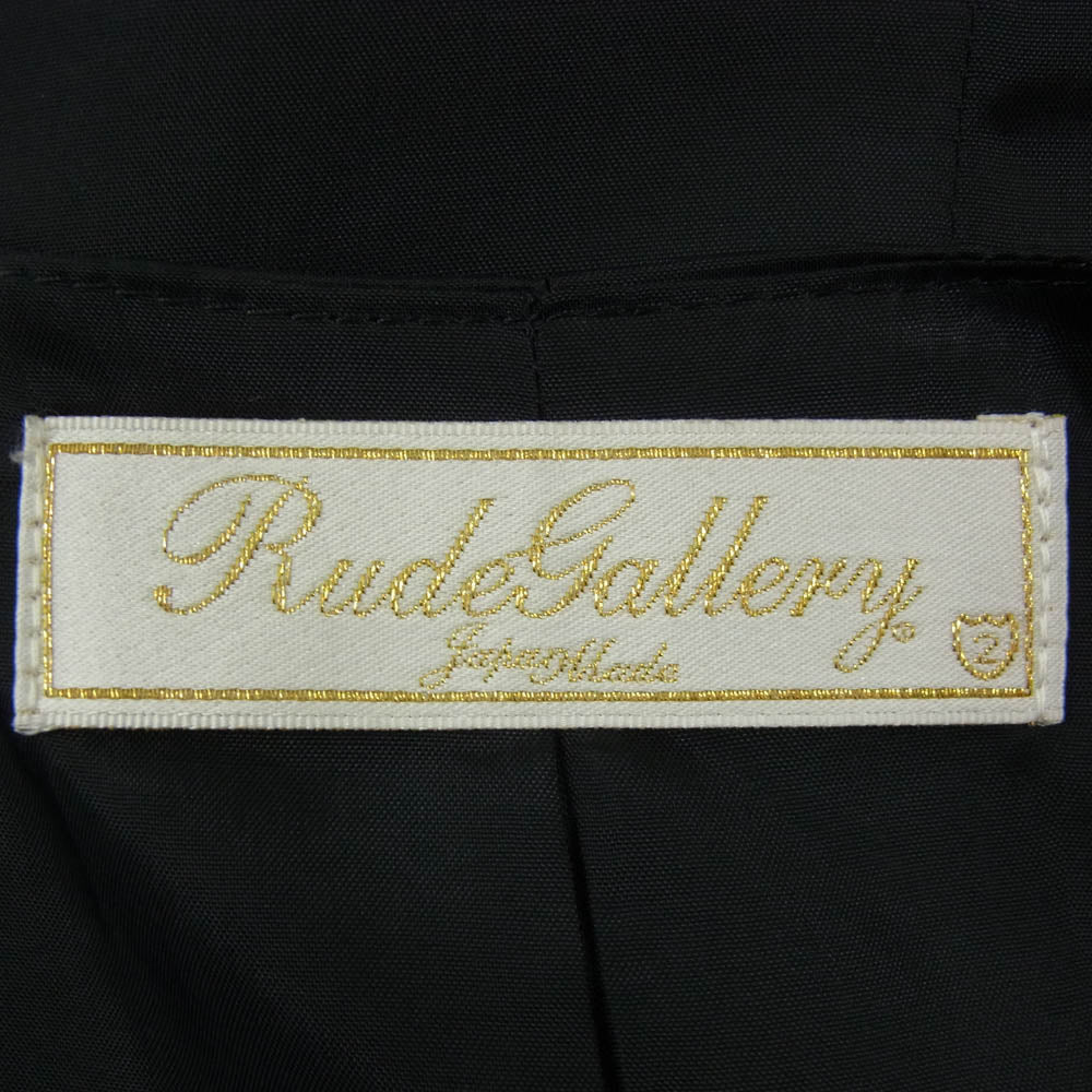 RUDE GALLERY ルードギャラリー ウール ベスト ジレ ブラック系 2【中古】