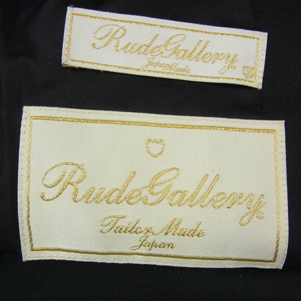 RUDE GALLERY ルードギャラリー ウール 1B テーラード ジャケット ブラック系 2【中古】