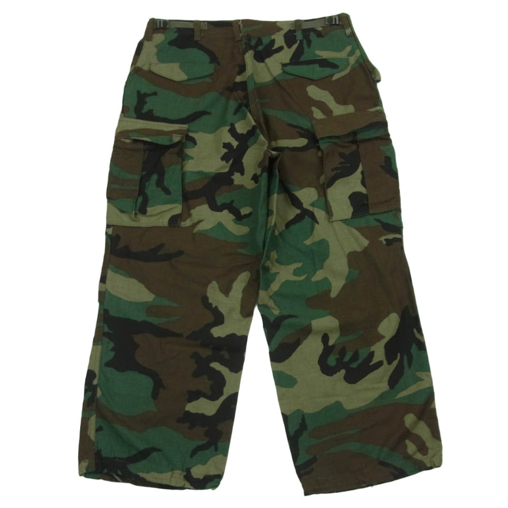 ヴィンテージ 8415-01-099-7857 US ARMY 米軍 カモフラ カーゴ パンツ グリーン系 ブラウン系 M【中古】