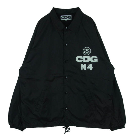 COMME des GARCONS コムデギャルソン 21AW SH-J001 CDG シーディージー コーチ ジャケット 中国製 ブラック系 XL【中古】