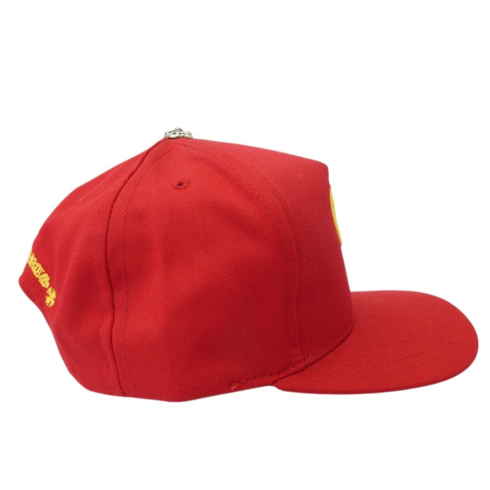 CHROME HEARTS クロムハーツ（原本無） CH HAT CH刺繍 ベースボール キャップ 帽子 レッド系 イエロー系 53-60【極上美品】【中古】 CHROME HEARTS クロムハーツ（原本無） CH HAT CH刺繍 ベースボール