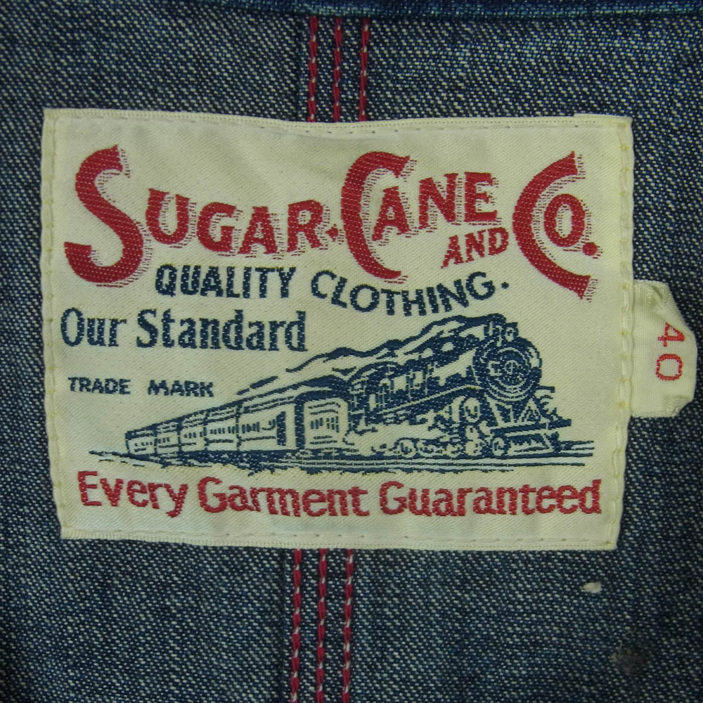 SUGAR CANE シュガーケーン SC11335 デニム カバーオール ジャケット インディゴブルー系 40【中古】