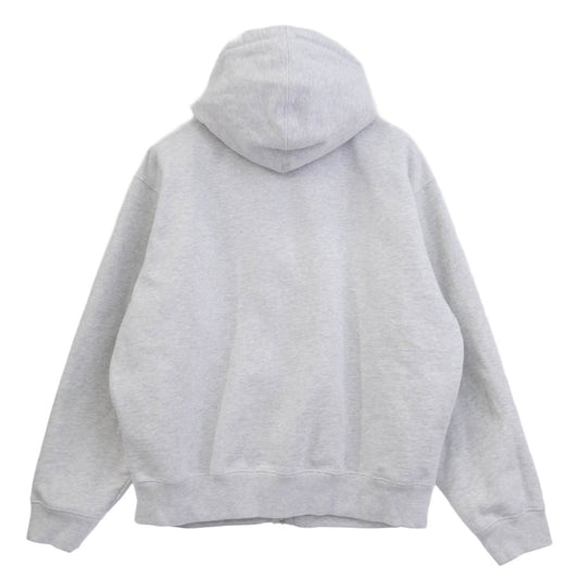 Supreme シュプリーム 24SS Zip Up Hooded Sweatshirt アーチロゴ ジップ アップ フーデッド スウェットシャツ パーカー グレー系 M【中古】