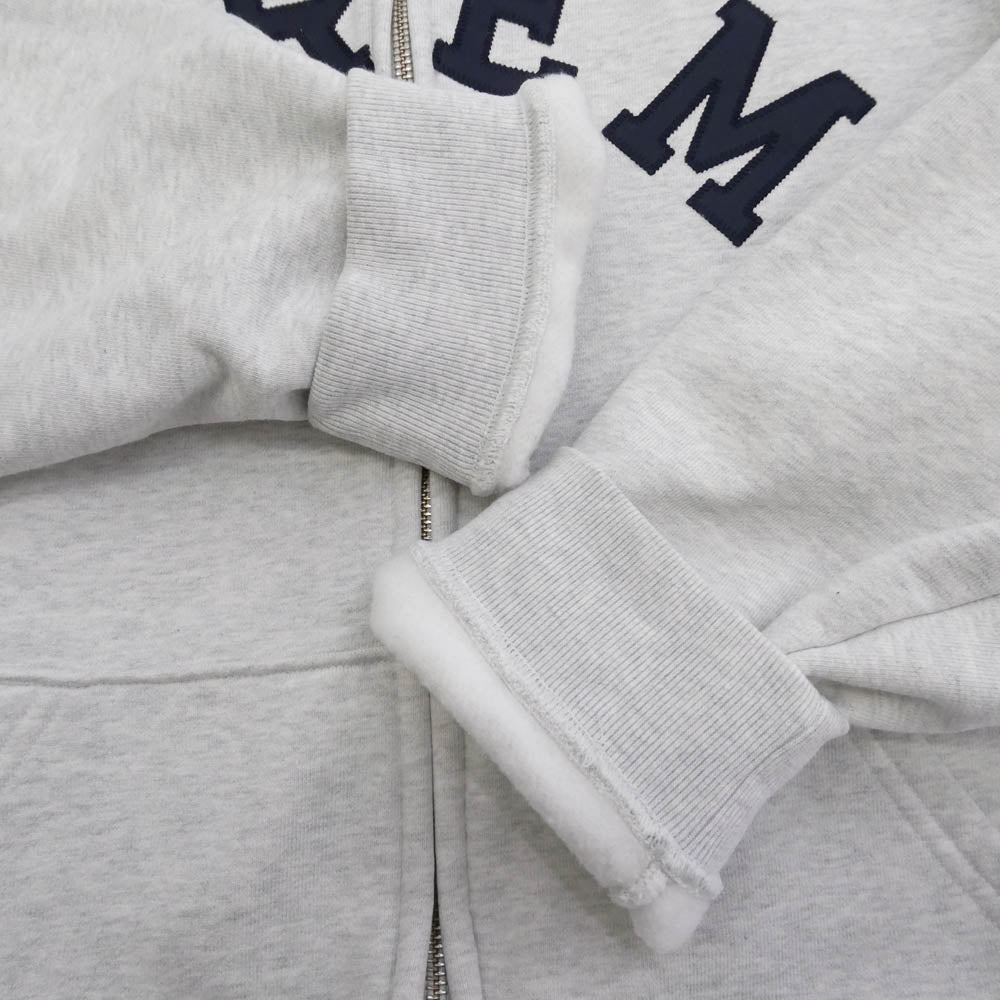 Supreme シュプリーム 24SS Zip Up Hooded Sweatshirt アーチロゴ ジップ アップ フーデッド スウェットシャツ パーカー グレー系 M【中古】