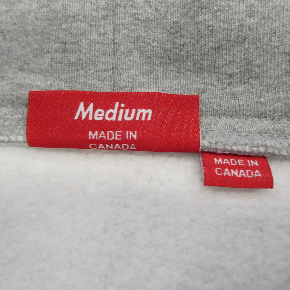 Supreme シュプリーム 25SS Small Box Zip Up Hooded Sweatshirt スモール ボックス ジップ アップ フーディー スウェットシャツ パーカー グレー系 M【美品】【中古】
