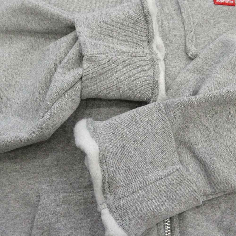 Supreme シュプリーム 25SS Small Box Zip Up Hooded Sweatshirt スモール ボックス ジップ アップ フーディー スウェットシャツ パーカー グレー系 M【美品】【中古】