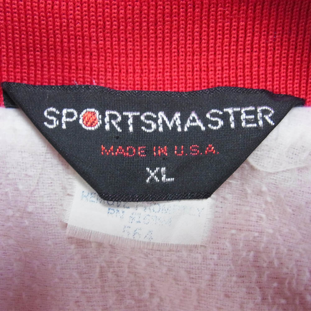 ヴィンテージ 80s SPORTS MASTER スポーツマスター USA製 ブルゾン ジャケット レッド系 XL【中古】