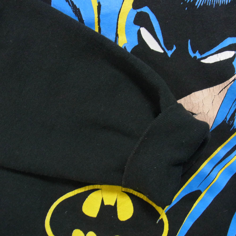 ヴィンテージ 80s フルーツオブザルーム バットマン スウェット トレーナー ブラック系 XL【中古】