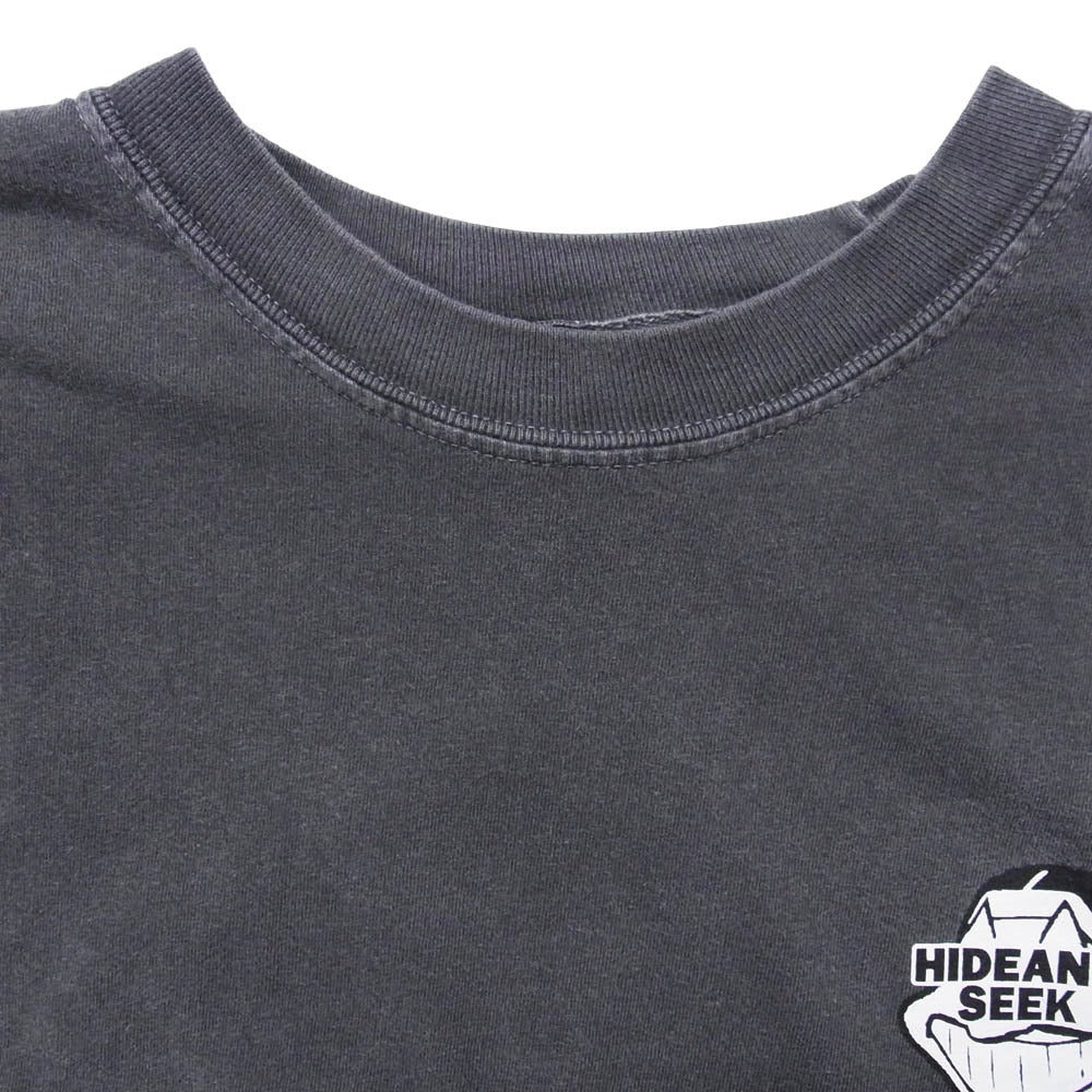HideandSeek ハイドアンドシーク Indian S/S Tee プリント Tシャツ グレー系 L【中古】