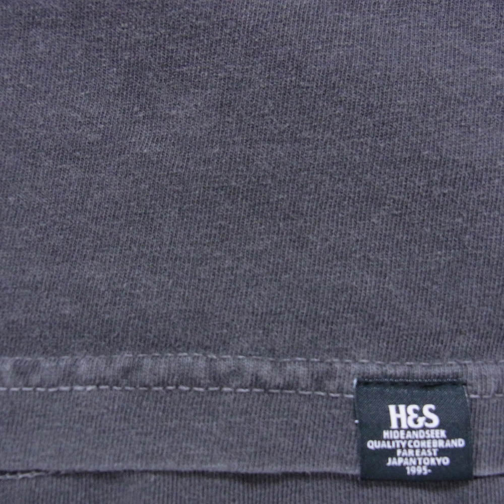 HideandSeek ハイドアンドシーク Indian S/S Tee プリント Tシャツ グレー系 L【中古】