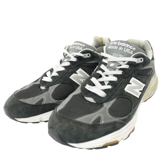 NEW BALANCE ニューバランス MR993 USA製 スニーカー ランニングシューズ グレー系 28.5cm程度【中古】
