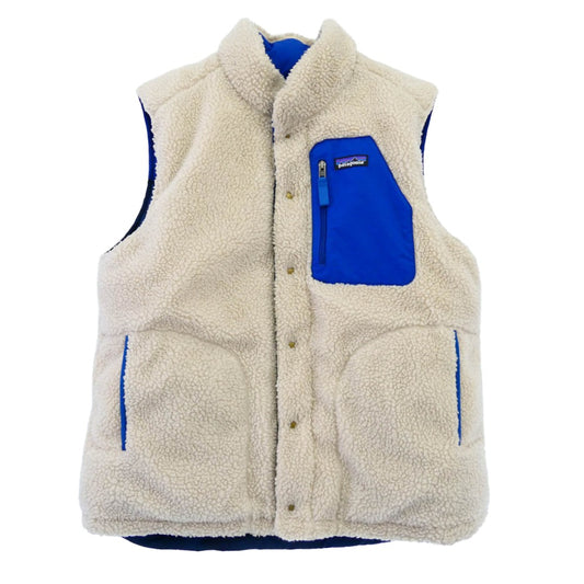 patagonia パタゴニア 20AW 27588 Reversible Bivy Down Vest リバーシブル ビビー ダウン ベスト オフホワイト系 サイズ表記なし【中古】