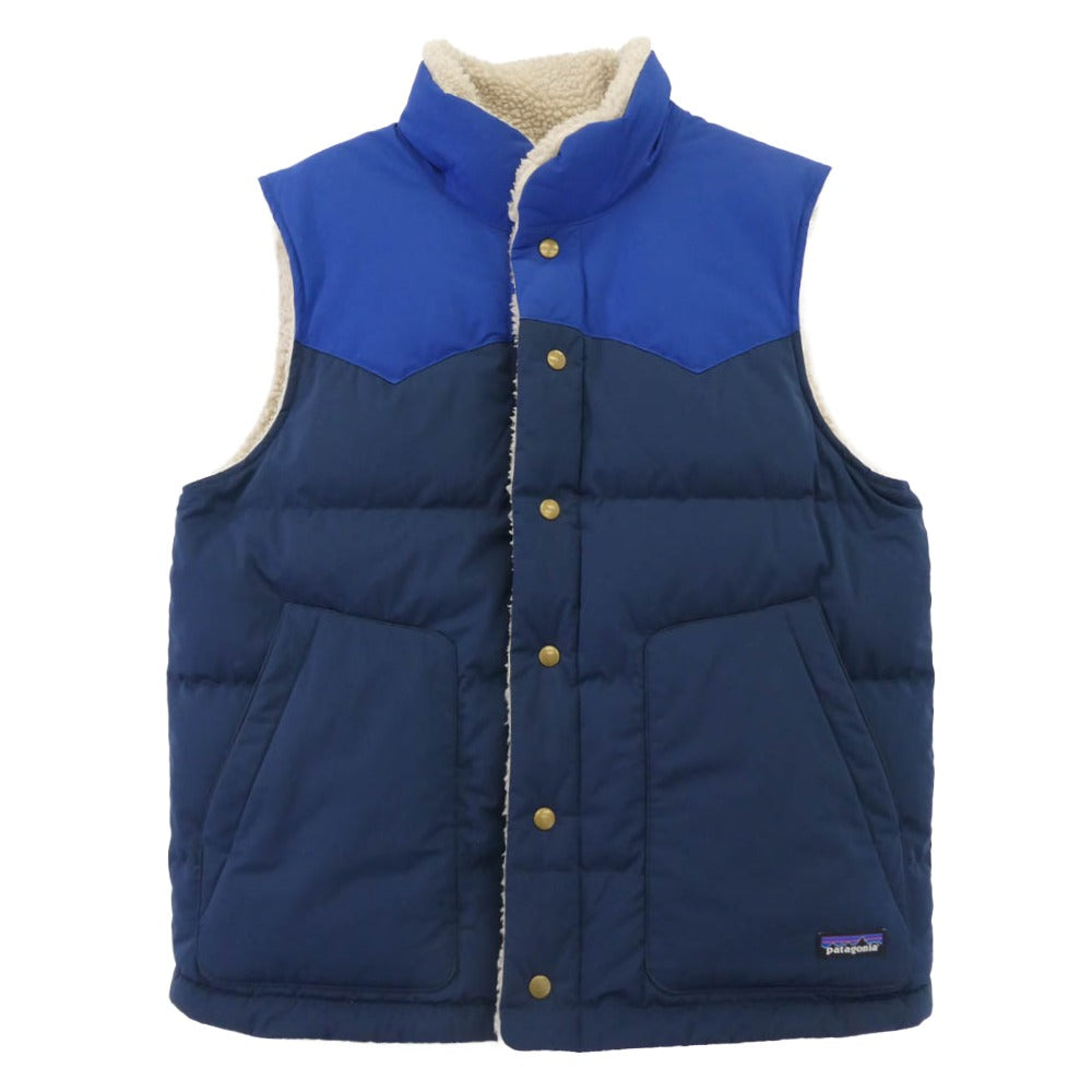 patagonia パタゴニア 20AW 27588 Reversible Bivy Down Vest リバーシブル ビビー ダウン ベスト オフホワイト系 サイズ表記なし【中古】