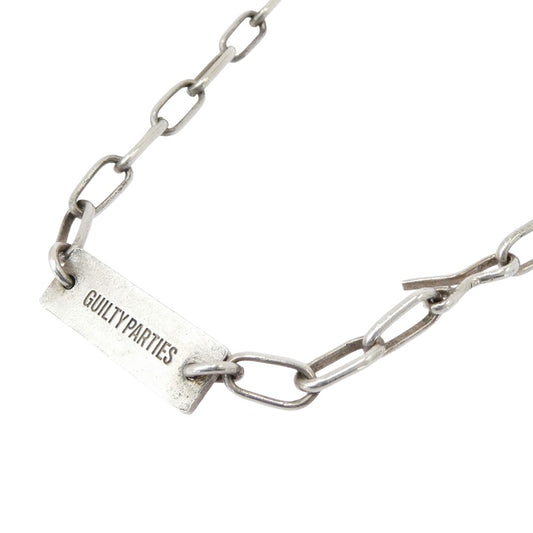 WACKO MARIA ワコマリア ロゴプレート チェーン ネックレス シルバー系【中古】