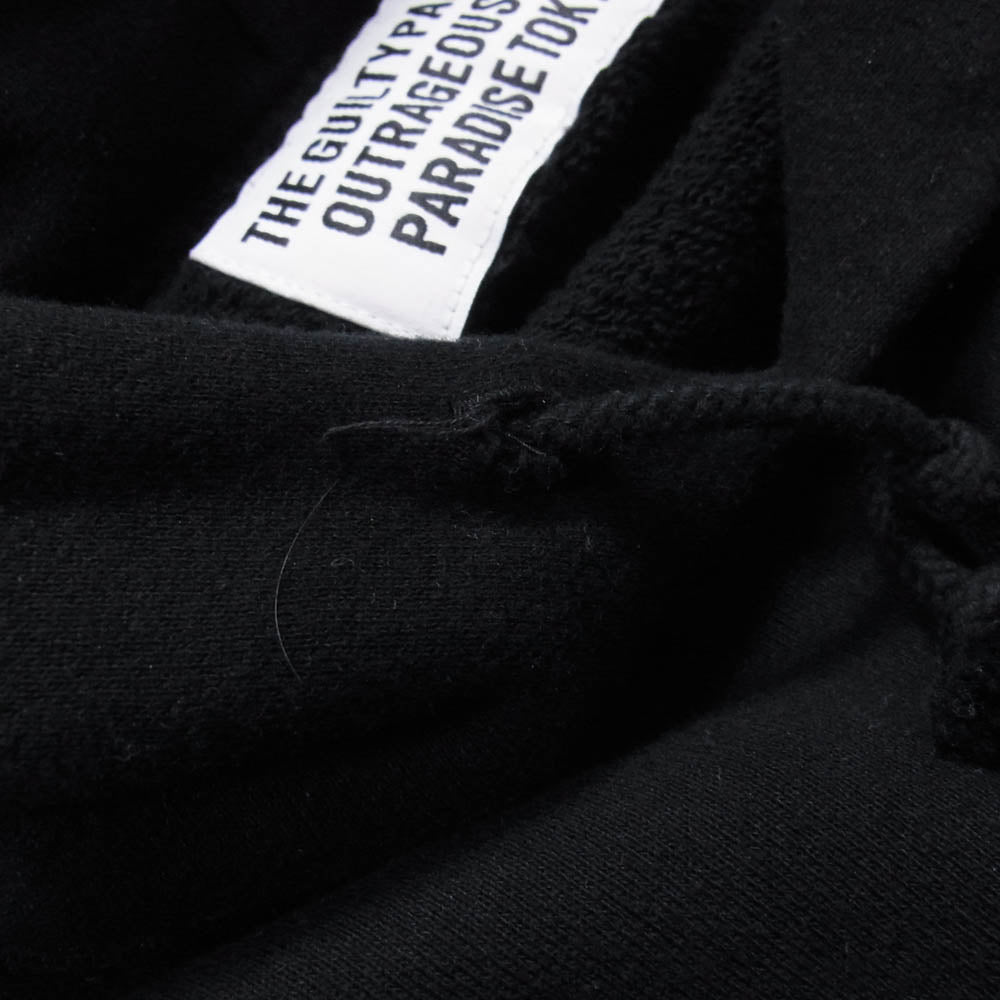 WACKO MARIA ワコマリア MIDDLE WEIGHT PULLOVER HOODED SWEAT SHIRT ロゴパーカー ブラック系 L【中古】