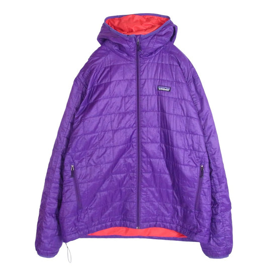 patagonia パタゴニア 00AW 84220 Nano Puff Hoody ナノパフ フーディ 中綿 ジャケット パープル系 L【中古】