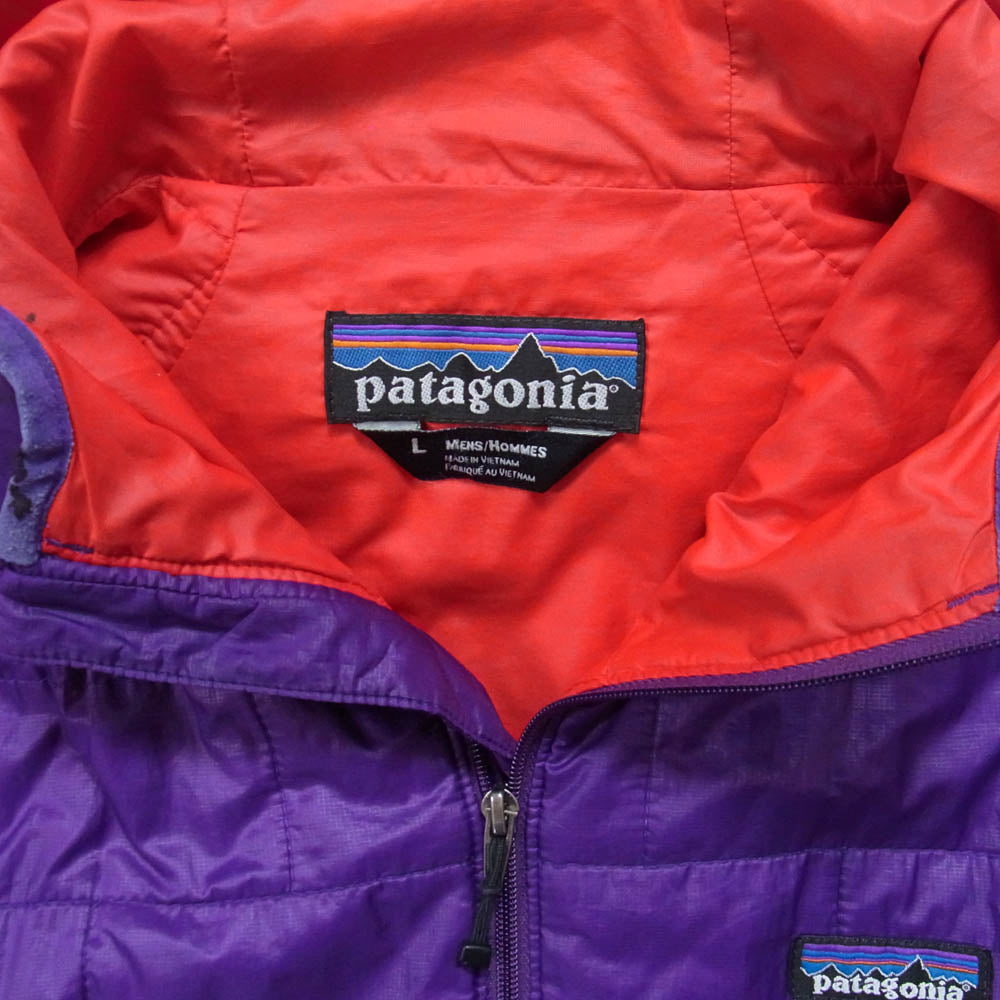 patagonia パタゴニア 00AW 84220 Nano Puff Hoody ナノパフ フーディ 中綿 ジャケット パープル系 L【中古】