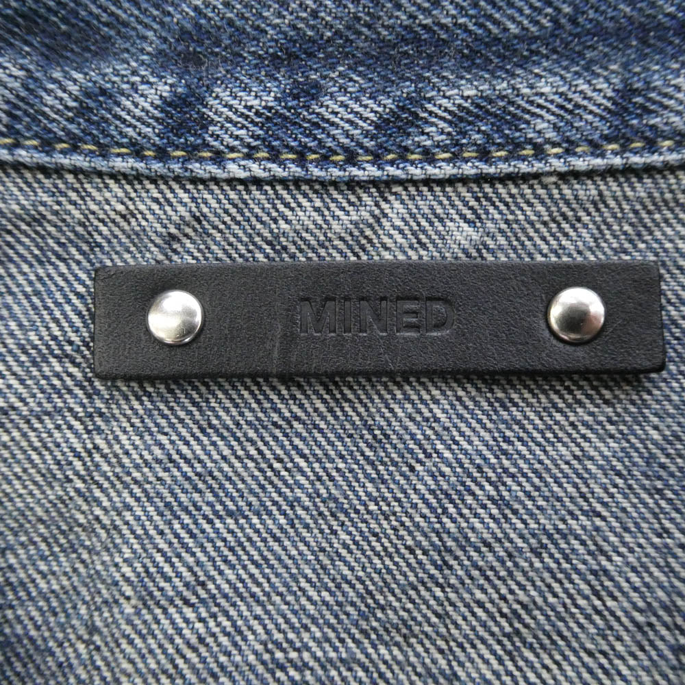 MINEDENIM マインデニム 2304-8001-85-032 E.BF-GJKT USD 1stタイプ ウォッシュ ダメージ 加工 インディゴ トラッカー デニムジャケット インディゴブルー系 3【中古】