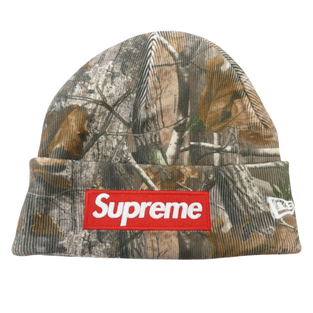 Supreme シュプリーム 25AW Box Logo Beanie Realtree AP Camo ボックスロゴ ビーニー ニット帽 帽子 リアルツリー AP カモ マルチカラー系【極上美品】【中古】