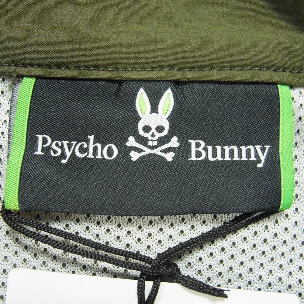サイコバニー 151-552 ロゴプリント 半袖 モックネック Tシャツ モスグリーン系 XXL【中古】
