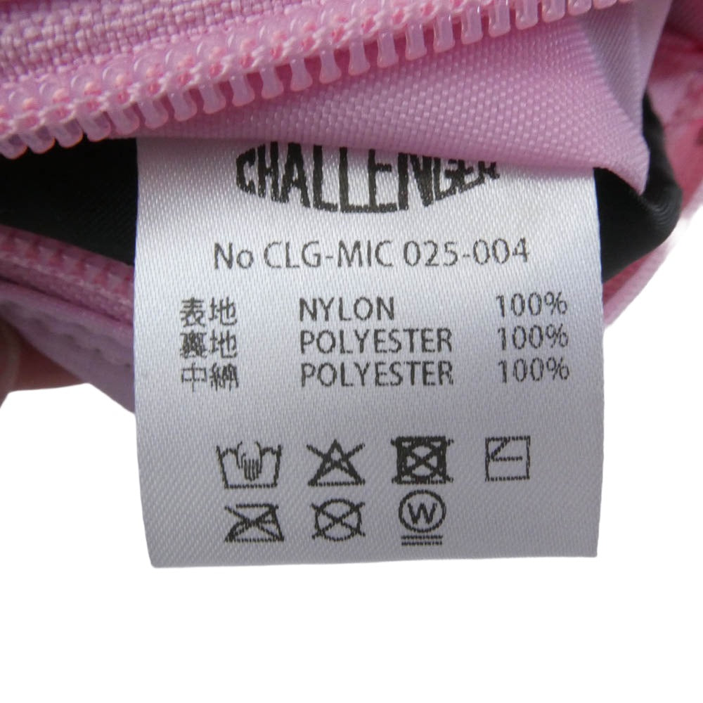 CHALLENGER チャレンジャー 渋谷旗艦店限定 カスタムバッグサービス made in challenger MIC ポーチ ウオレット M 財布 ピンク系【中古】