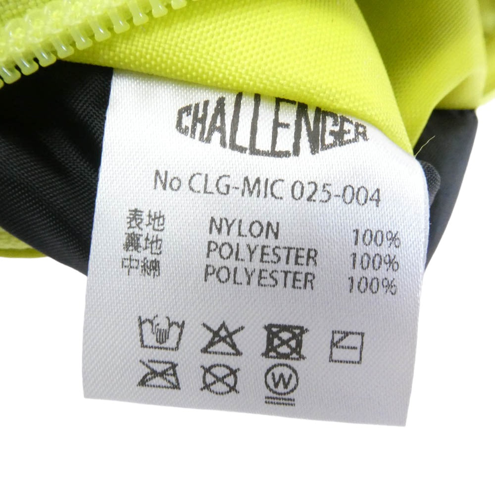 CHALLENGER チャレンジャー 渋谷旗艦店限定 カスタムバッグサービス made in challenger MIC ポーチ ウオレット M 財布 イエロー系【中古】
