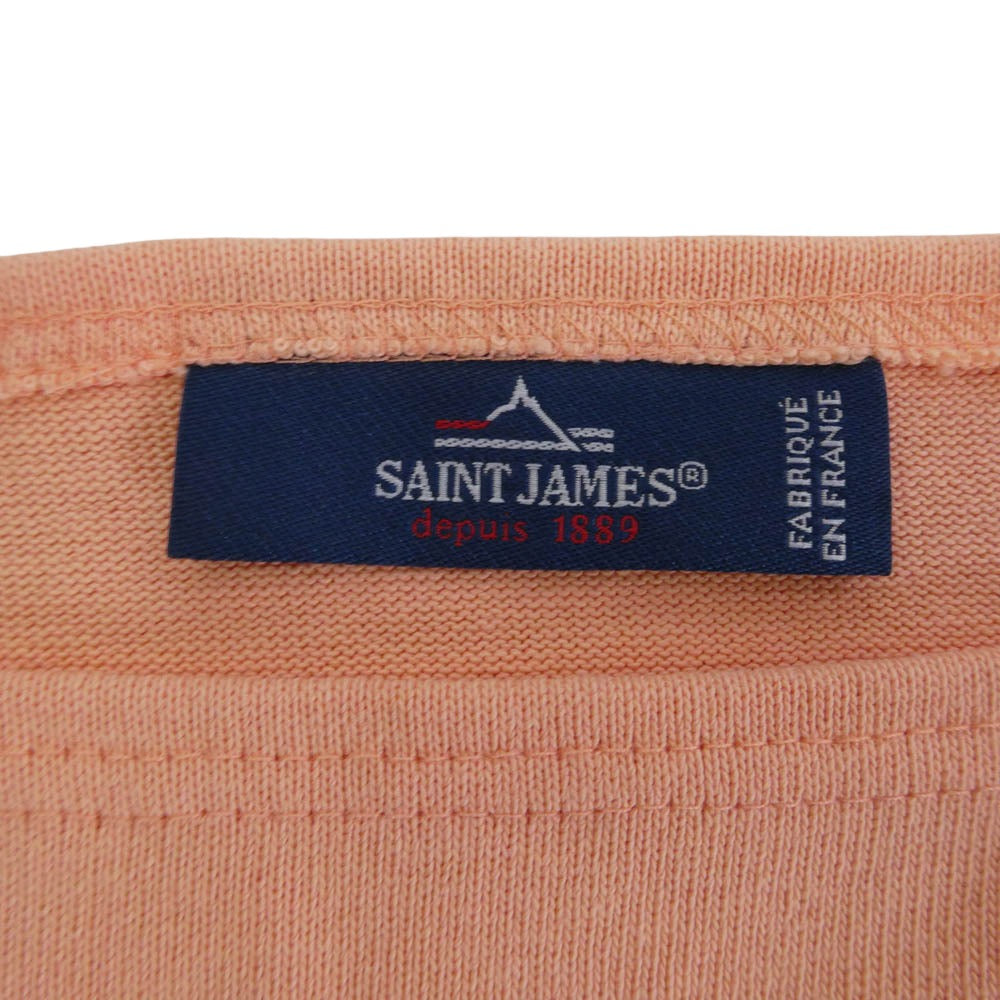 SAINT JAMES セントジェームス OUESSANTウエッソン ボートネック カットソー オレンジ系 M【中古】