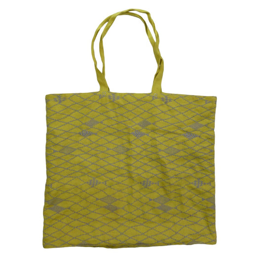 mina perhonen ミナペルホネン ra9110 TOTE BAG トートバッグ イエロー系【中古】