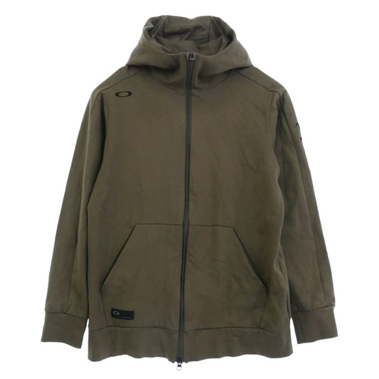 OAKLEY オークリー 24AW FOA406910 Skull Endeavor Zip Hoodie 3.0 スカル エンデバー ジップ フーディー パーカー カーキ系 S【中古】
